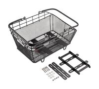 Oshhni Panier arrière de vélo générique 45 x 32,5 x 20 cm (17,7 12,8 7,9 Pouces) pour Les, Les trajets Quotidiens et Les Excursions en Plein air, Métal