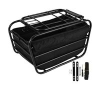 Oshhni Panier arrière de vélo, Porte-Bagages Pratique et Robuste, supportant Une Importante, Panier de Transport pour Chien, idéal pour la randonnée, avec Doublure, 38 Cm X 23 Cm X 21.5