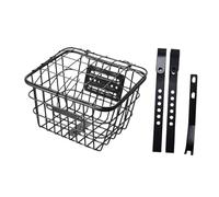 Oshhni Panier de Vélo pour Enfant Corbeille de Rangement Panier de Guidon Support de Chargement Accessoire de Bicyclette Léger en Métal Adapté pour Les, avec Couvercle