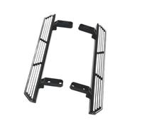 Oshhni Pédales de voiture RC Panneau latéral RC Marchepied léger et robuste Pédale latérale en métal pour voiture RC Crawler 104006 104010 1:10 RC, Noir