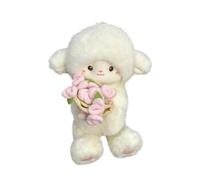 Oshhni Peluche mouton, jouet décoratif, confortable et mignon, pour la chambre d'un ami, la fête des enfants, Rose