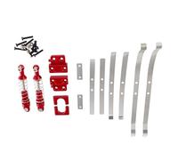 Oshhni Pièces améliorées pour voiture RC, fixation de ressort d'essieu arrière en métal, modèle de jouet de rechange, pièces de rechange pour véhicule RC, Rouge