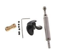 Oshhni Pièces Arbre D'Entraînement Bateau Télécommandé Hélice Manchon Accouplement Accessoires Métal Adaptées à L'Entretien Navire Miniature Bricolage, 5mm