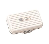 Oshhni Pilulier hebdomadaire avec compartiments, pilulier de portable pour adultes, Blanc Grand