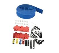 Oshhni Piste de course flexible avec rampe et ventouses pour voitures jouets, circuit de course à faire soi-même pour Noël, 3, 4, 5, 6, 7 et 8 ans, cadeau, Bleu 5 M