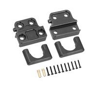 Oshhni Plaque de ressort d'essieu arrière, accessoires de modification de biellette de direction, pièces de fixation pratiques de siège de remplacement, Noir