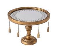 Oshhni Plateau Décoratif En Miroir, Organiseur de Bijoux Antique, Plateau de Parfum pour Produits de Toilette