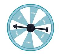 Oshhni Plateau tournant Mural pour Prix, Roue de Fortune Portable et réutilisable, Roulette pour activités, supermarchés et fêtes, Style E