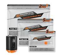 Oshhni Pompe à air électrique avec Embouts, compacte et Polyvalente, pour Le Camping et la Maison. Gonfleur/dégonfleur pour Bateau pneumatique, Noir