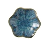 Oshhni Porte-cuillère en Forme de Fleur, Porte-clé, Repose-cuillère, Plateau à Couverts de Cuisine, Plateau à Bijoux pour clés, Petits Anneaux, bibelots, Bleu
