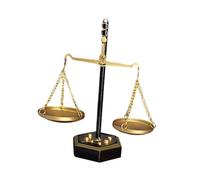 Oshhni Présentoir à Bijoux Balance, décoration pour Bureau d'avocat, Artisanat, Balance équitable pour bibliothèque, Pendaison de crémaillère, Couloir, Style A S