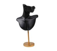 Oshhni Présentoir à Bijoux, Buste de Mannequin, présentoir pour Boucles d'oreilles, pendentifs, Colliers, pour la Maison, Les expositions et Les magasins, Noir