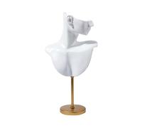 Oshhni Présentoir à Bijoux, Buste de Mannequin, présentoir pour Boucles d'oreilles, pendentifs, Colliers, pour la Maison, Les expositions et Les magasins, Blanc
