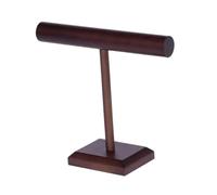 Oshhni Présentoir à Colliers et Bracelets en Bois, Support Polyvalent pour Bijoux et Foulards, idéal pour Les boutiques Salons Professionnels, Barre Basse