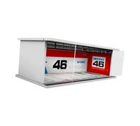 Oshhni Présentoir de modèle de véhicule avec Protection des lumières LED, vitrine de Garage pour voiture de sport, jouet, collection de modèles de voitures, Style b