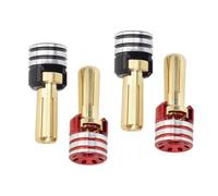 Oshhni Prise de dissipateur de chaleur inférieure, pièces de mise à niveau du connecteur banane RC, fiche banane en alliage d'aluminium pour moteur, 5mm