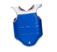 Oshhni Protection de Poitrine réversible pour karaté, Boxe, Haut du Ventre, Kickboxing, Sanda, Taekwondo, Gilet de Protection Abdominale, XL