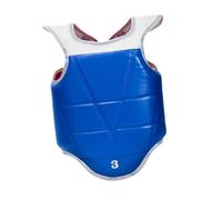 Oshhni Protection de Poitrine réversible pour karaté, Boxe, Haut du Ventre, Kickboxing, Sanda, Taekwondo, Gilet de Protection Abdominale, L