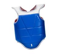 Oshhni Protection de Poitrine réversible pour karaté, Boxe, Haut du Ventre, Kickboxing, Sanda, Taekwondo, Gilet de Protection Abdominale, S