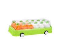 Oshhni Puzzle de correspondance pour la maternelle, ensemble d'apprentissage cognitif pour autobus géométrique préscolaire, 2, 3, 4, 5 ans, Carotte