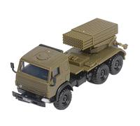 Oshhni Puzzle de Modèle de Véhicule Blindé, Camion Militaire, Jouet Modèle En Plastique, Ensemble de Remorque de Camion pour Garçons, Cad