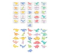 Oshhni Puzzles en bois avec lettres de l'alphabet et animaux, jeu d'association, formes de dinosaures mignons, pour enfants de 3 à 5 ans.