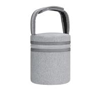 Oshhni rangement pour bouteille, support bouilloire avec pochette zippée, à main compact, porte-bouteille d'eau, isotherme pour la plage et, Gris
