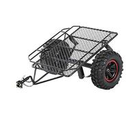 Oshhni RC Remorque Châssis Métal Remorque Voiture 1/10 Apparence Distinctive Structure Résistante Convient pour Expérience DIY Jeu Simulation Collection