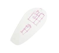 Oshhni Règle de courbe française, outil de mesure, outil de tailleur, capuchons de manches, modèles de couture, règle de création de patrons pour modifier la