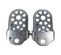 Oshhni Repose-Pieds arrière universels Pliables pour vélo 4,4 x 2,6 Pouces, Accessoires Robustes pour vélos d'enfants avec rondelle élastique