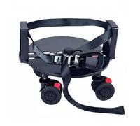 Oshhni Roues de Chariot de Golf Adaptables Attaches pour Sac de Golf Support Mobile Verrouillage Sécurité Installation Rapide Adaptées au Transport Pratique Quotidienne, Noir
