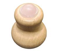 Oshhni Rouleau de massage facial, outil de soin de la peau avec manche en bois, boule détachable polyvalente, cadeau d'auto-soin pour le cou, les yeux et