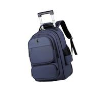 Oshhni Sac à Dos Roulant de Grande capacité, Sac de Voyage en Plein air, Sac à Dos à roulettes en Tissu Oxford, Mallette pour Ordinateur Portable pour, Bleu