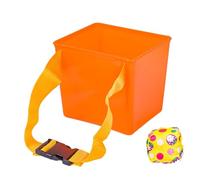 Oshhni Sac de haricots à lancer, jeu de sport, équipement de Fitness pour enfants, jouets d'intérieur et d'extérieur, sacs de sable pour fête dans le jardin, Seau orange