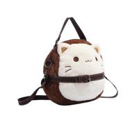 Oshhni Sac en Peluche de Chat Cadeau d'anniversaire Doux décontracté Lovey avec Fermeture de Fermeture à glissière Sac à bandoulière