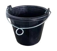 Oshhni Seau à Nourriture en Caoutchouc avec poignée, Seau à Eau Multifonctionnel et Facile à Transporter pour Animaux de Jardin et Chiens