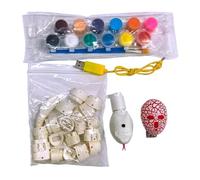 Oshhni Serpent télécommandé réaliste à monter soi-même, jouet électronique à monter soi-même, à mouvement rapide, à peindre à la main, idéal pour les fêtes, Crotale