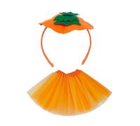Oshhni Serre-tête citrouille d'Halloween avec jupe serre-tête pour jeux de rôle carnaval de vacances, Style A