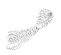 Oshhni Shock Cord Corde Élastique Marine Amortisseur de Choc Léger et Gaine Résistante Aux et à l'abrasion Utilisation Adaptée pour Toit Auto Bâch, Noir Blanc, 30m Blanc