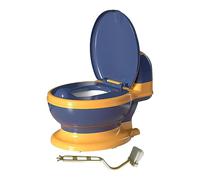 Oshhni Siège de pot de transition d'entraînement de toilette pour bébé avec rangement pour lingettes Chaise de confortable et compacte pour enfants, Siège PP Bleu