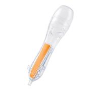 Oshhni Stylo à perles à repasser, distributeur de perles en fer transparent, pratique pour les fêtes d'année, stylo à fondantes pour les loisirs, Orange