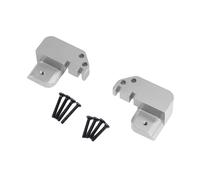 Oshhni Support de biellette de direction en alliage d'aluminium, pièce de rechange pour voiture RC, accessoire de modification à monter soi-même avec vis, Argent