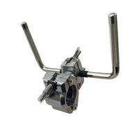 Oshhni Support de cymbale avec fixation pour rack de batterie, accessoire de montage pour percussions, support de cymbale à double tige en L pour et, Style B