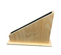 Oshhni Support de tiges en bois, fournitures pédagogiques, jeux de soustraction, support de tiges numériques, base de tige longue rouge et bleue pour enfants
