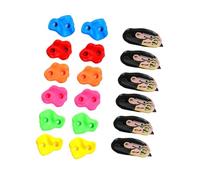 Oshhni Supports d'escalade pour Enfants, Installation Facile, antidérapants, pour l'avant-Cour, rochers artificiels avec Sangles à cliquet, 12 Prises d'escalade