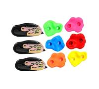 Oshhni Supports d'escalade pour Enfants, Installation Facile, antidérapants, pour l'avant-Cour, rochers artificiels avec Sangles à cliquet, 6 Prises d'escalade