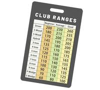 Oshhni Tableau des Distances de Golf, Aide-mémoire pour la Distance, pour Hommes et Femmes de Niveau Moyen
