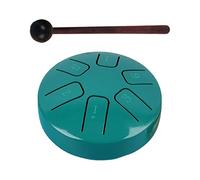 Oshhni Tambour de langue en acier Mini tambour à main jouets éducatifs faits à la main 3,8 pouces avec baguettes tambour à main pour concert éducation, Lac bleu