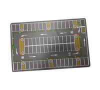 Oshhni Tapis de parking miniature enroulé au 1/64e, accessoire photo pour collectionneurs et enfants, idéal pour stimuler leur imagination, Gris Foncé