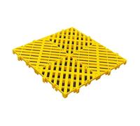 Oshhni Tapis de sol respirant et résistant à l'usure pour palettes de rangement, idéal pour les sous-sols, balcons, placards et cuisines extérieures, Jaune